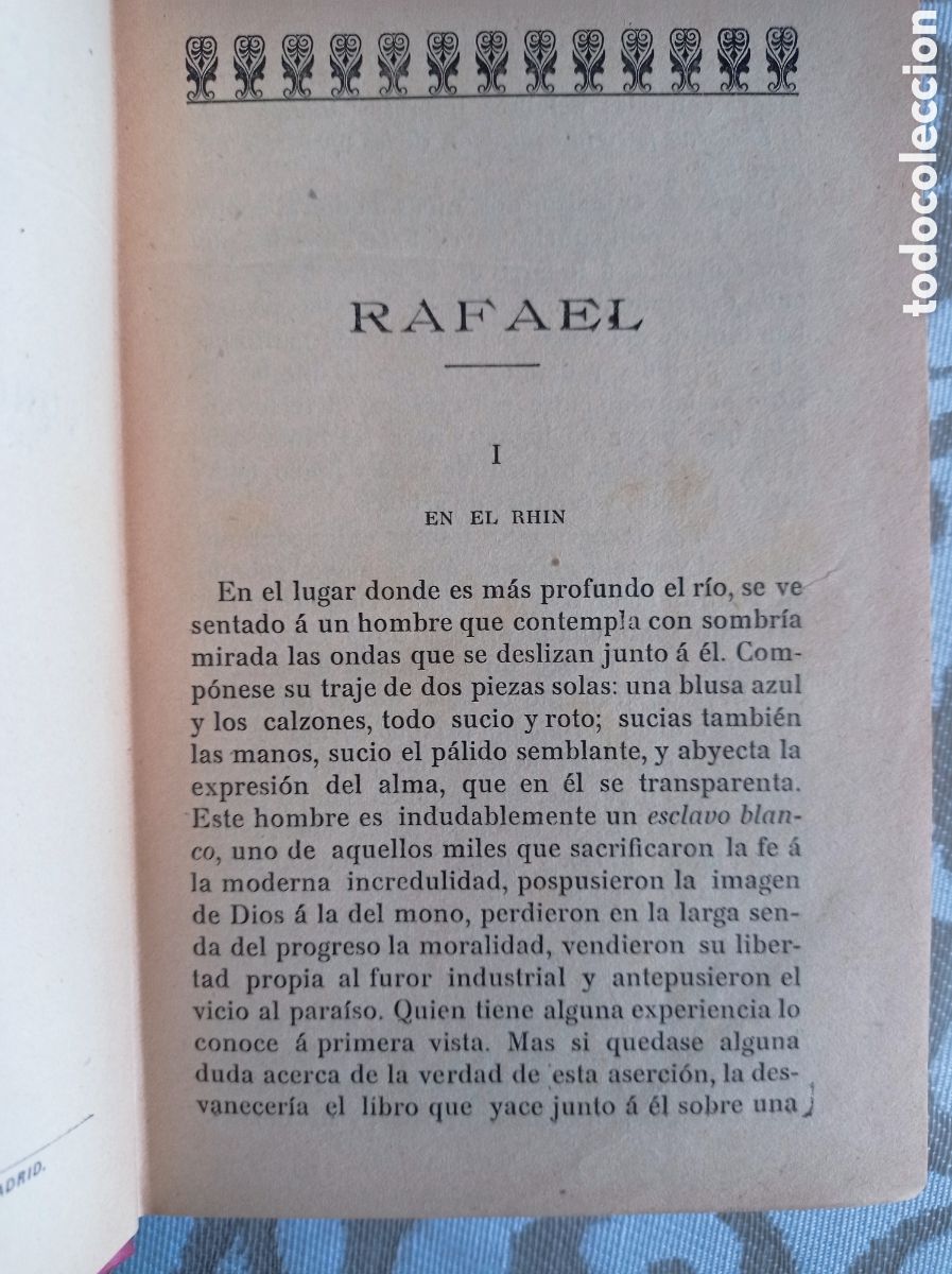 Libros antiguos: CONRADO DE BOLANDEN. RAFAEL. NOVELA.1915 - Foto 4