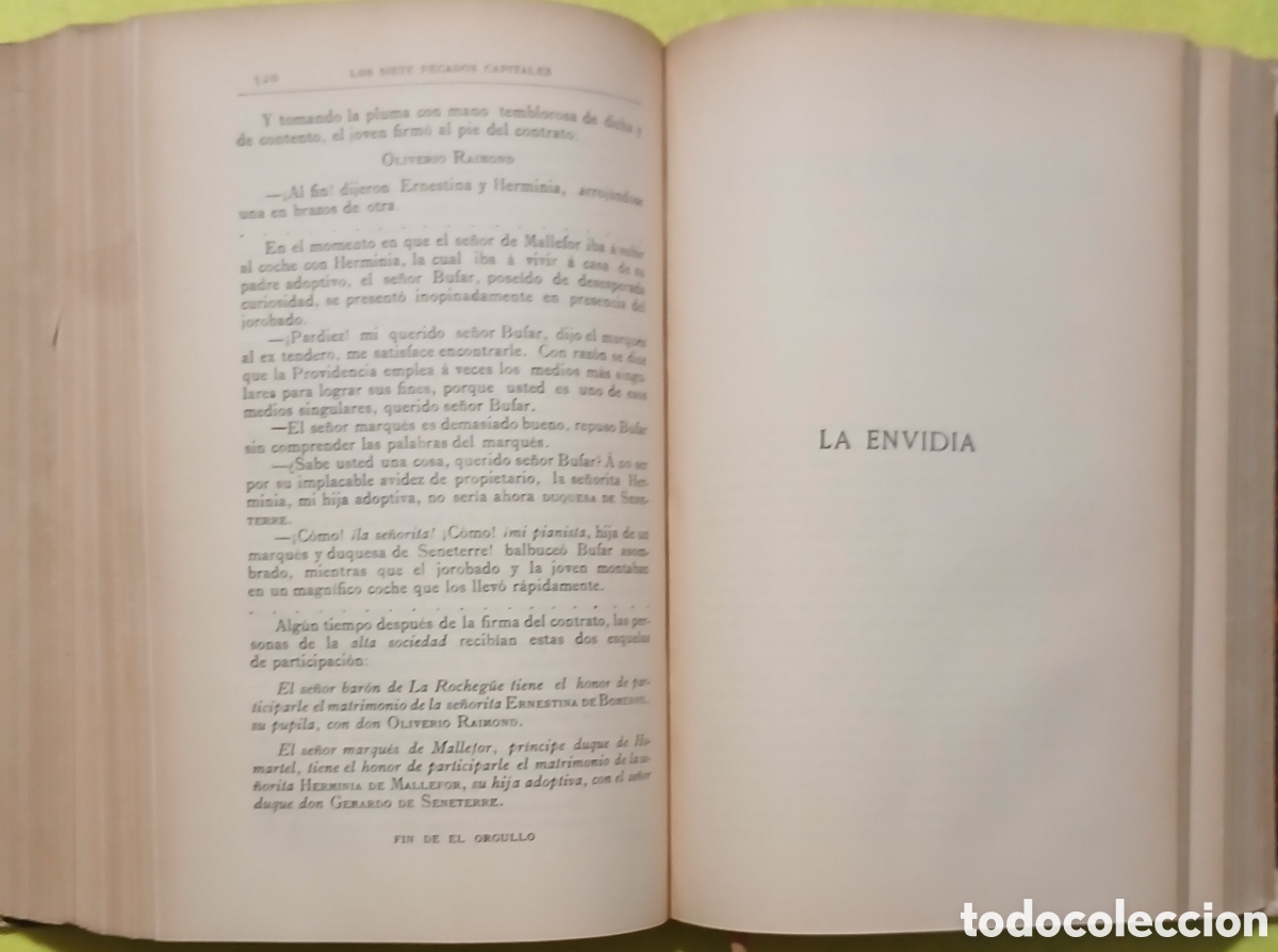 Libros antiguos: Los Siete Pecados Capitales - Foto 8