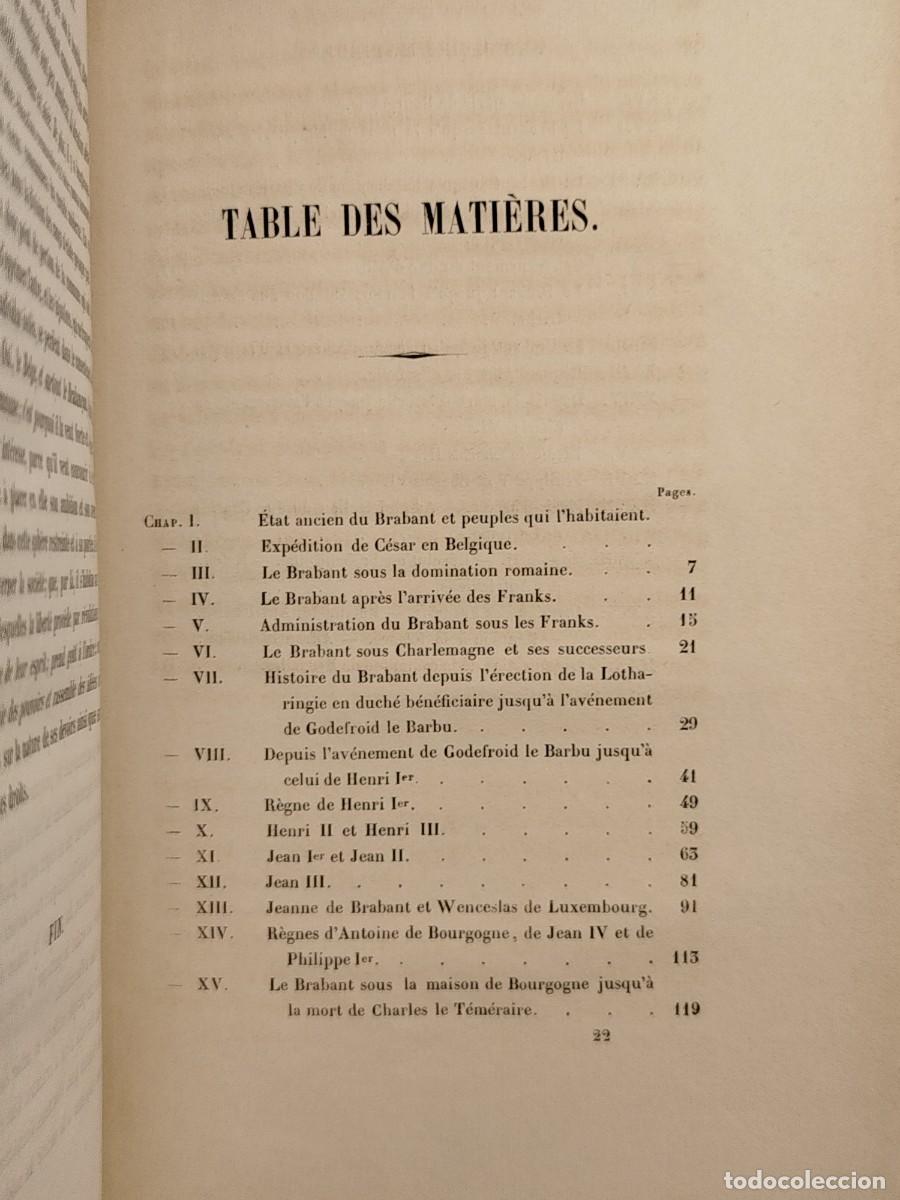 Libros antiguos: 1847. Precis de lhistoire de Brabant. - Foto 2