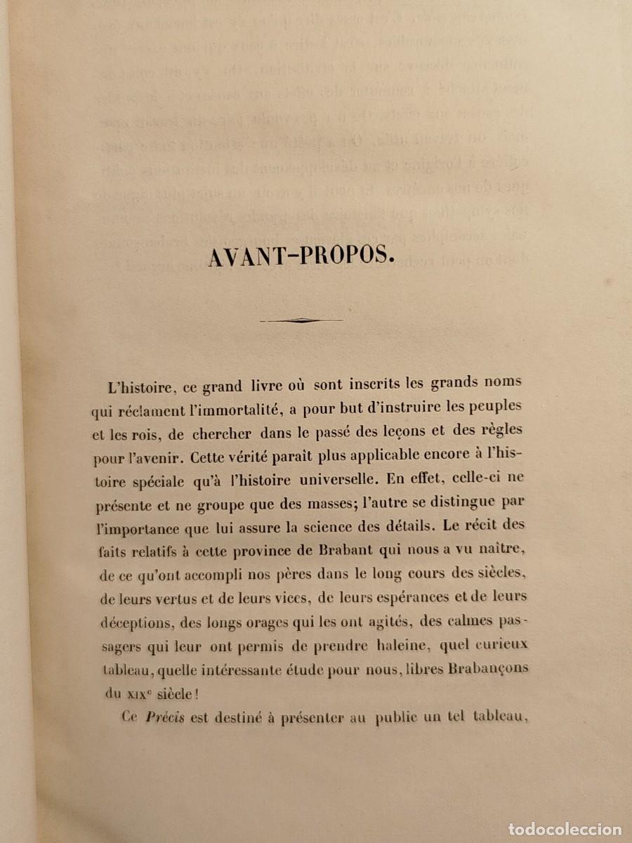 Libros antiguos: 1847. Precis de lhistoire de Brabant. - Foto 3