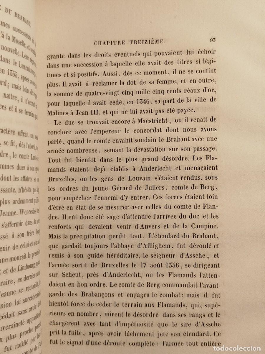 Libros antiguos: 1847. Precis de lhistoire de Brabant. - Foto 9