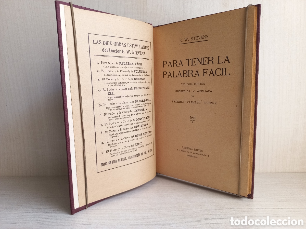 Libros antiguos: Para tener la palabra f&aacute;cil. Stevens. Librer&iacute;a Sintes. - Foto 4