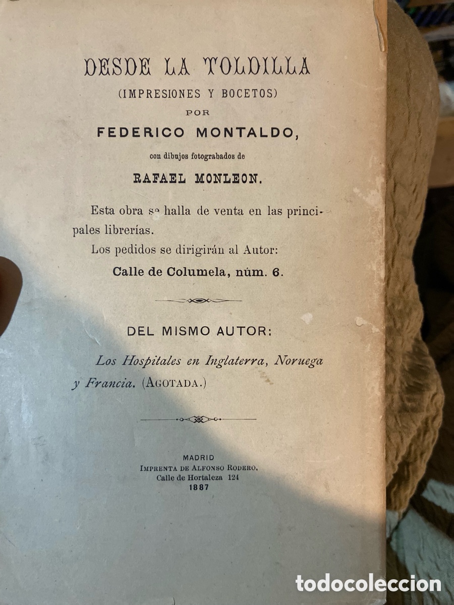 Libros antiguos: Desde la Toldilla Montaldo - Foto 6