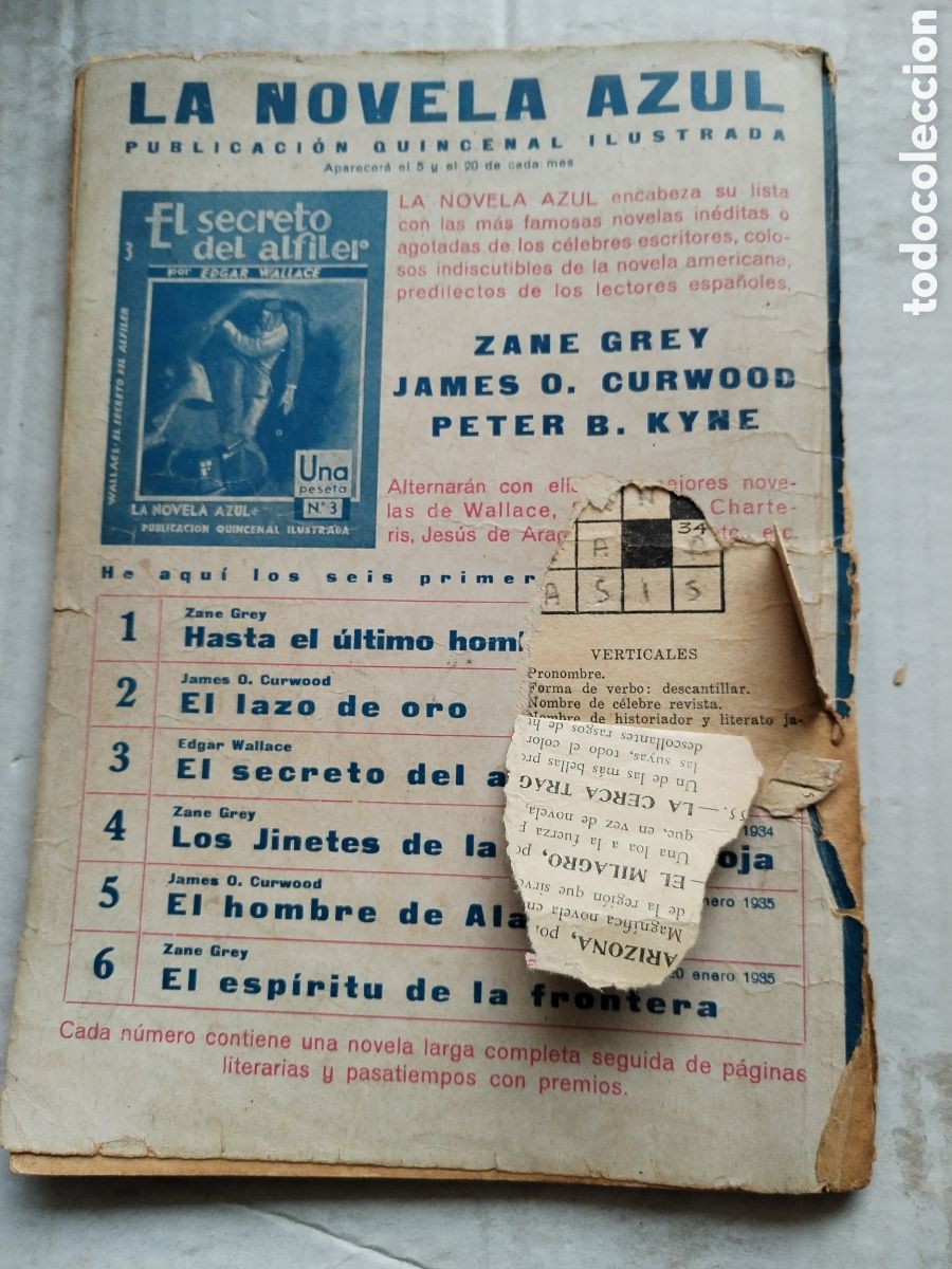 Libros antiguos: EL LAZO DE ORO/LA NOVELA AZUL N&deg;2 - Foto 4
