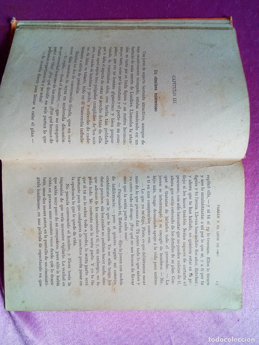 Libros antiguos: TARZ&Agrave;N Y EL LE&Oacute;N DE ORO .EDGAR RICE BURROUGHS.1928. E/2/2/4 - Foto 4