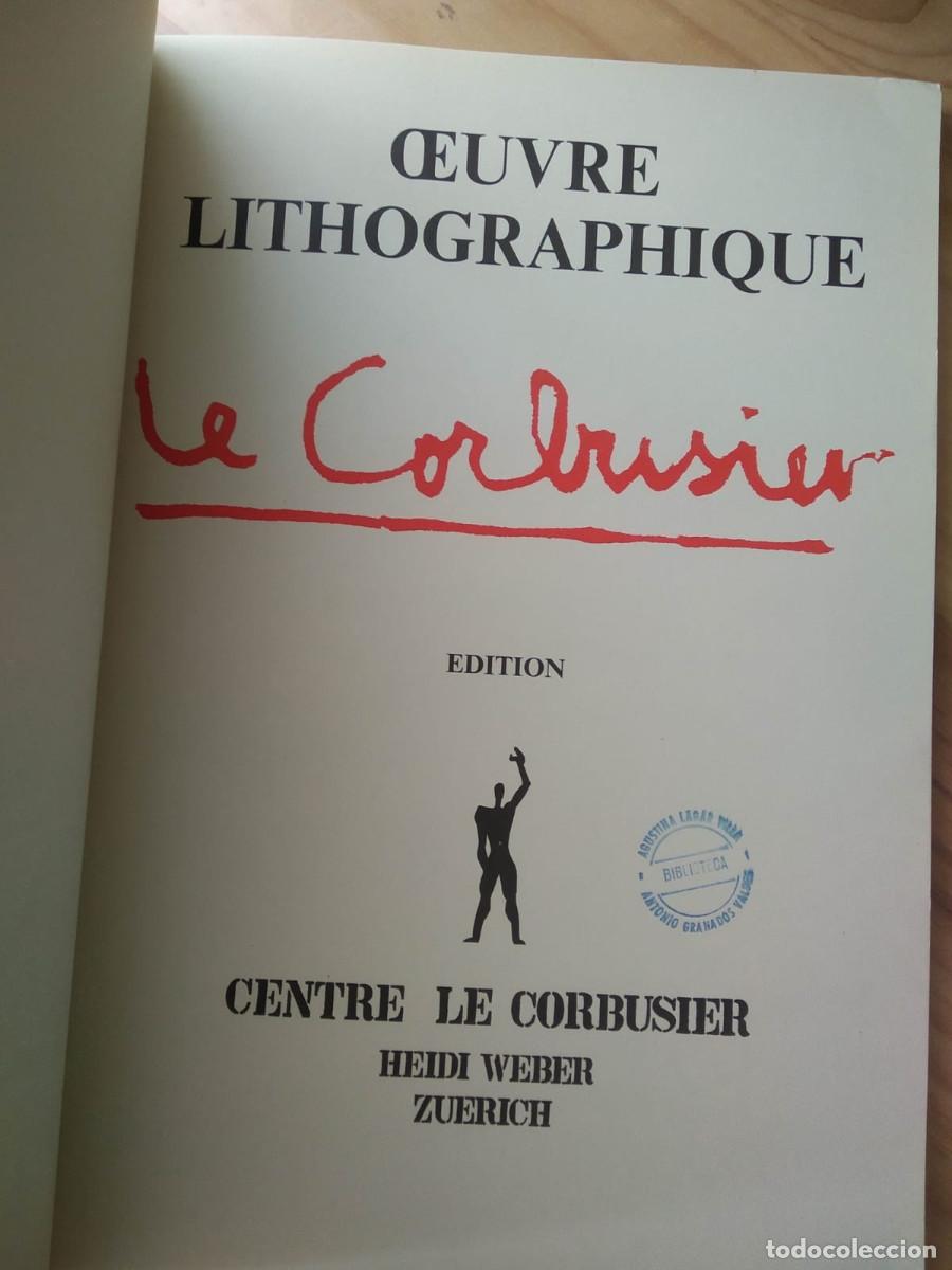 Libros antiguos: Oeuvre lithographique - Le Corbusier - Foto 2