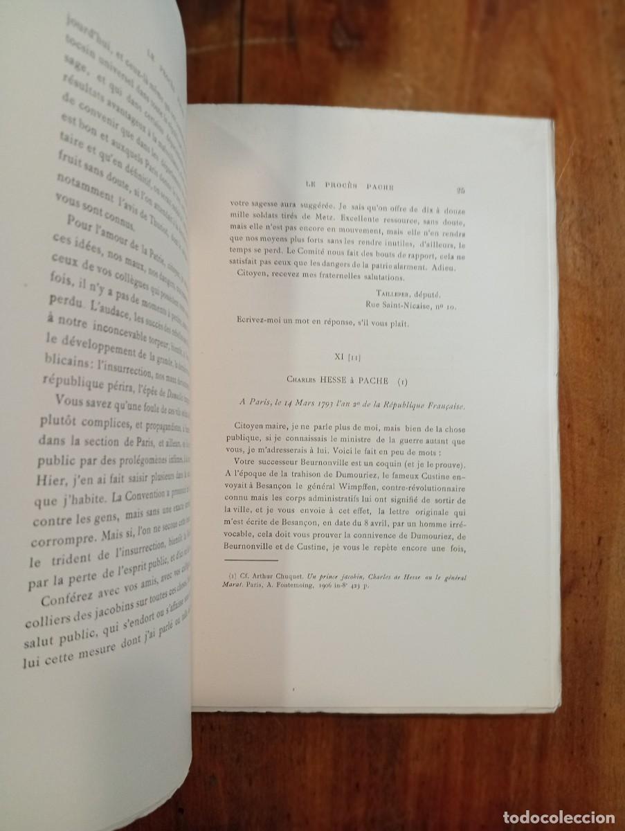 Libros antiguos: Le PROC&Eacute;S Pache: (Extraits du dossier) / avec introduction et notes par Adrien S&eacute;e - Foto 5
