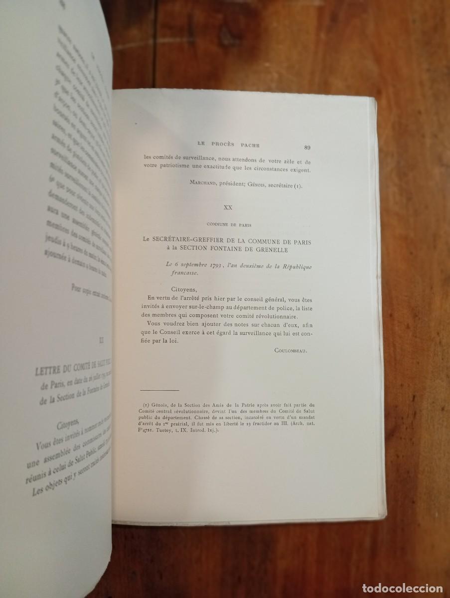 Libros antiguos: Le PROC&Eacute;S Pache: (Extraits du dossier) / avec introduction et notes par Adrien S&eacute;e - Foto 7
