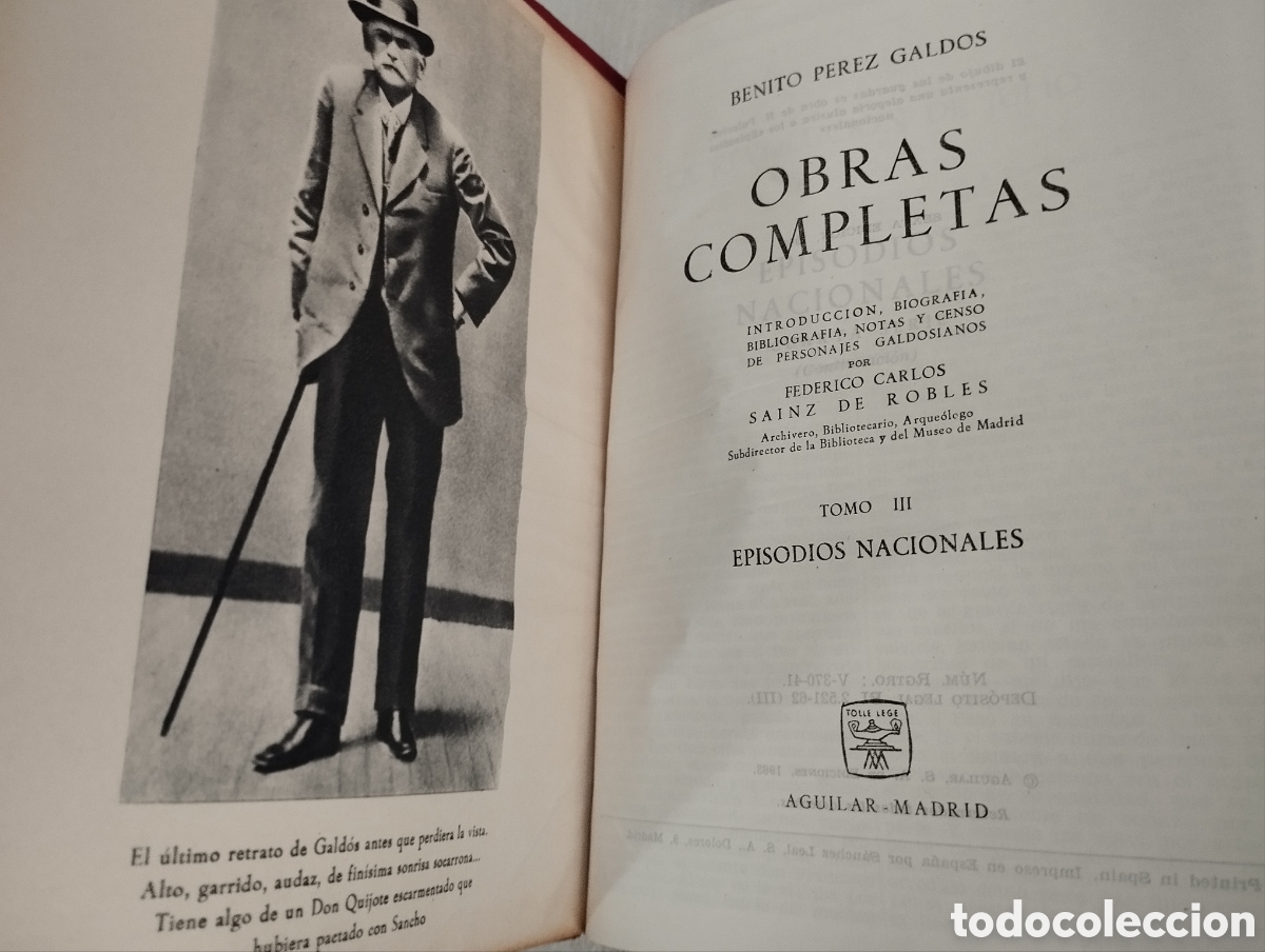 Libros antiguos: Tomos de P&eacute;rez Gald&oacute;s - Foto 7