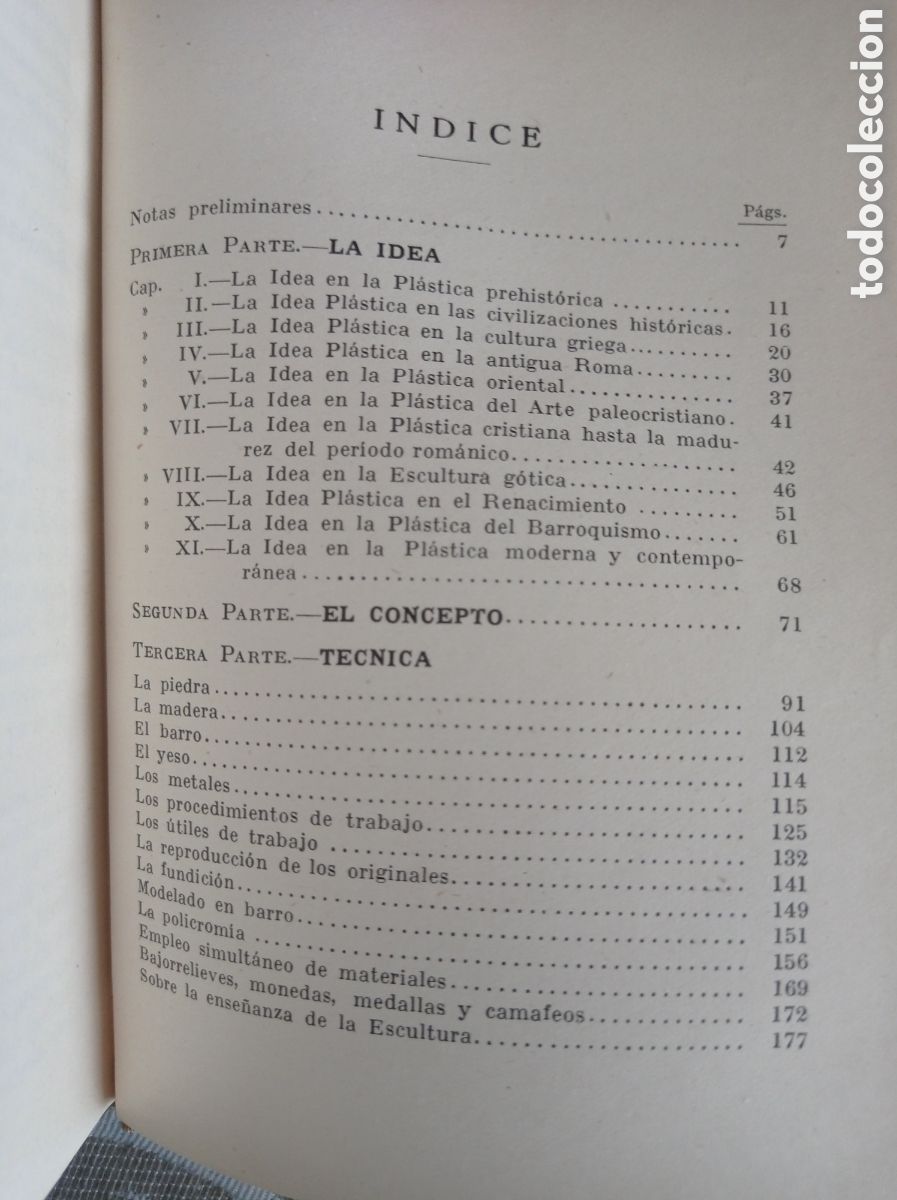 Libros antiguos: T&Eacute;CNICA DE LA ESCULTURA. - Foto 6