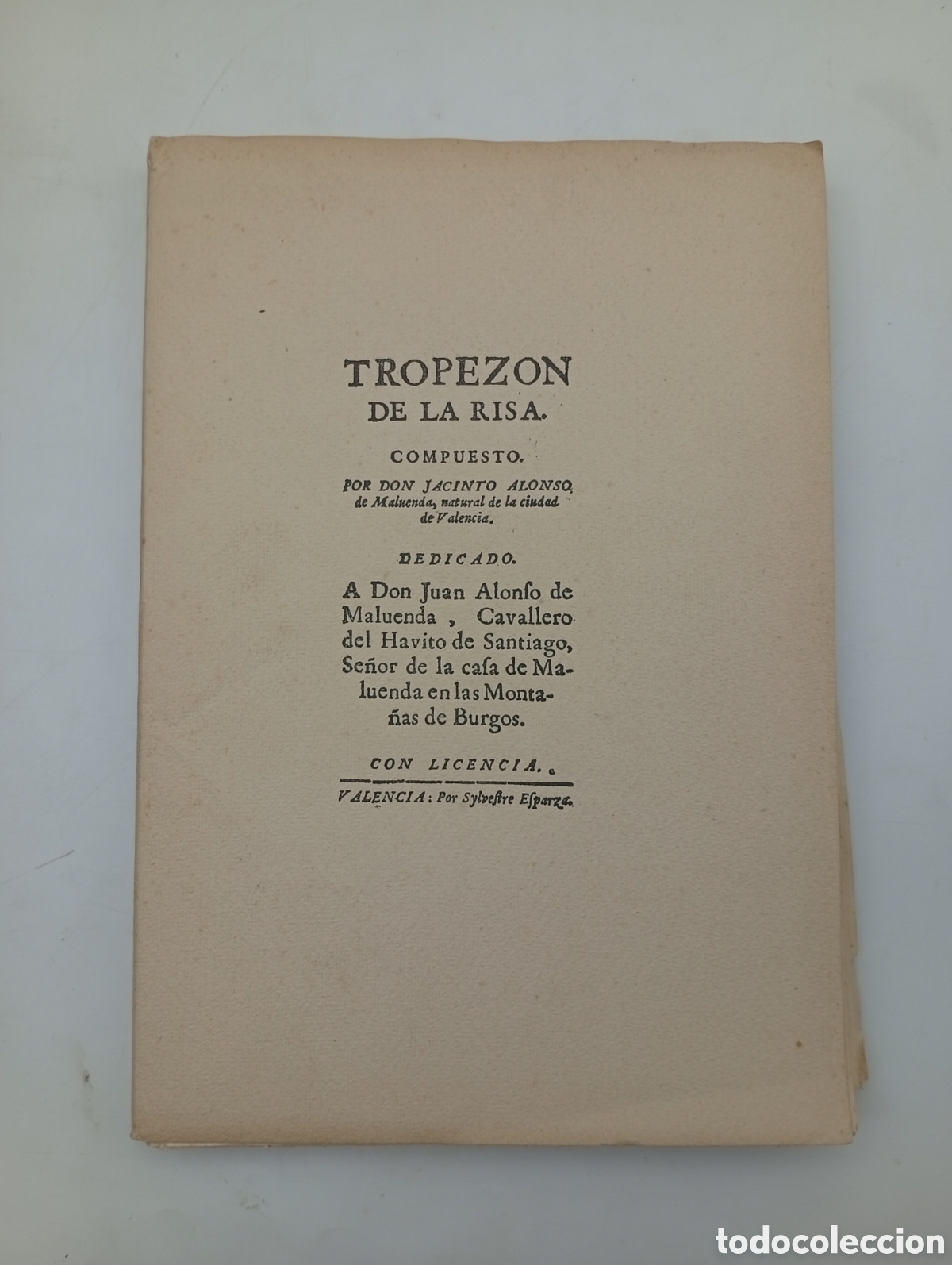 Libros antiguos: Facs&iacute;mil Tropez&oacute;n de la risa 1629 edici&oacute;n 1950 - Foto 1