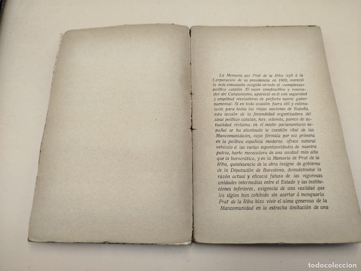 Libros antiguos: LA ACTIVIDAD PROVINCIAL PRAT DE LA RIBA - Foto 4