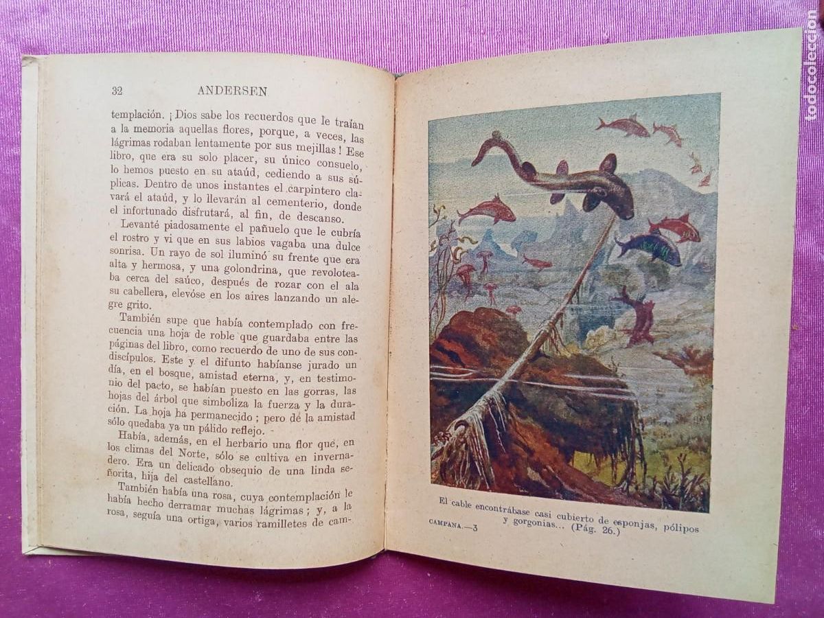 Libros antiguos: LA CAMPANA.BIBLIOTECA SELECTA ANDERSEN.RAMON SOPENA .E/1/1/2 - Foto 3