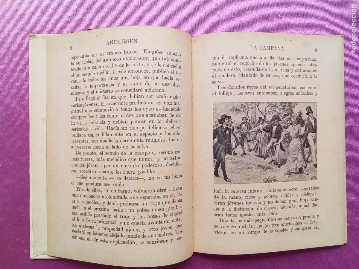 Libros antiguos: LA CAMPANA.BIBLIOTECA SELECTA ANDERSEN.RAMON SOPENA .E/1/1/2 - Foto 4
