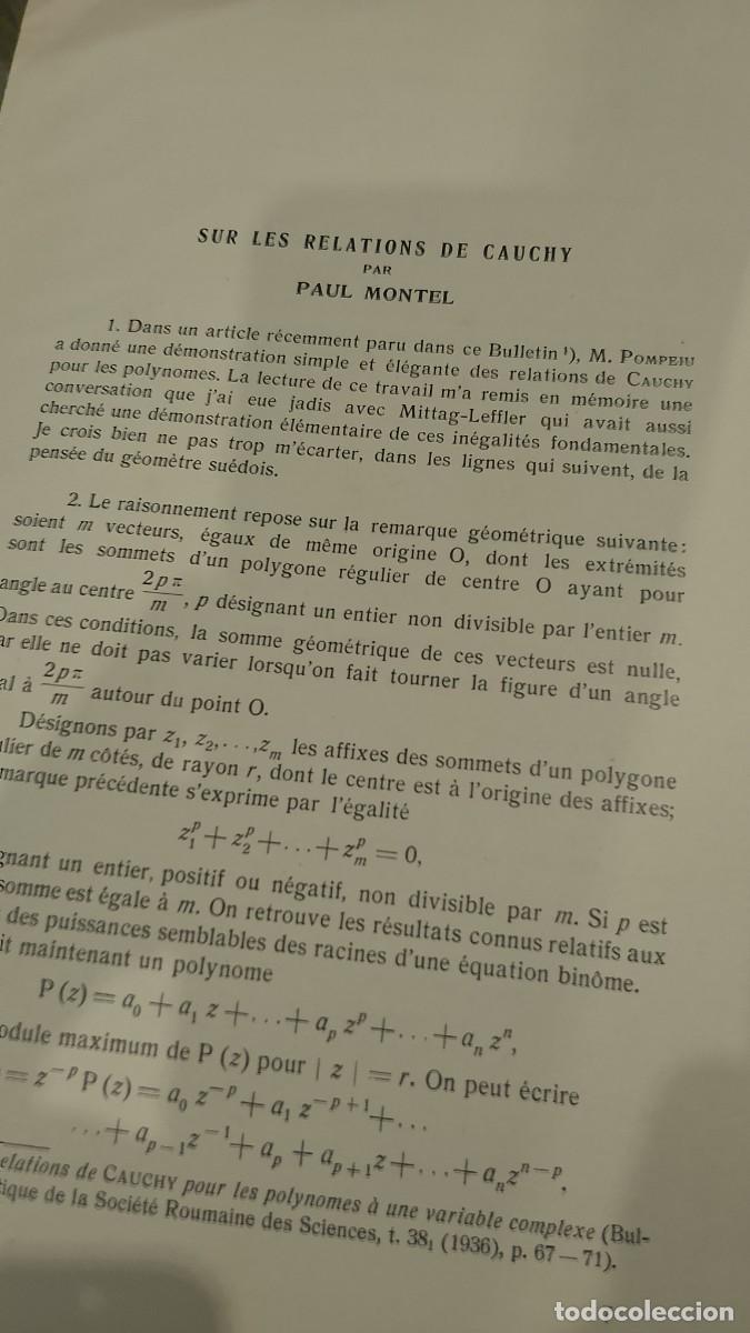 Libros antiguos: Sur les relations de Cauchy 1936 Paul Montel - Foto 2