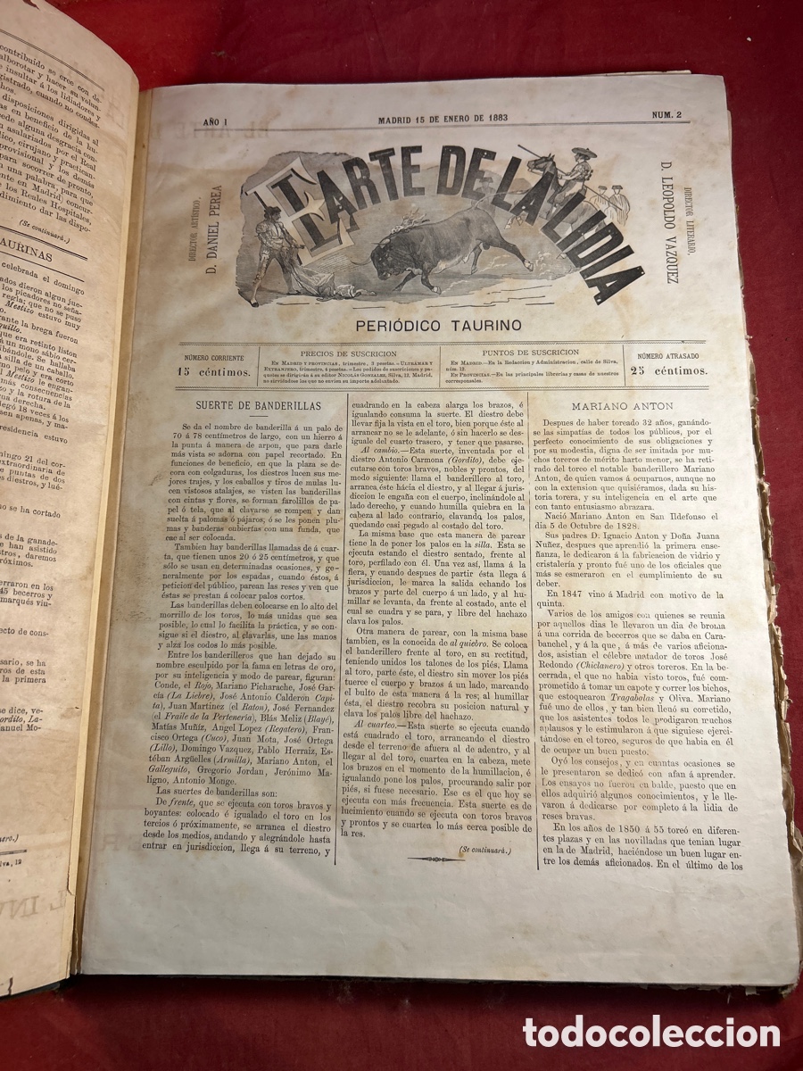 Libros antiguos: EL ARTE DE LA LIDIA 1883 - Foto 4