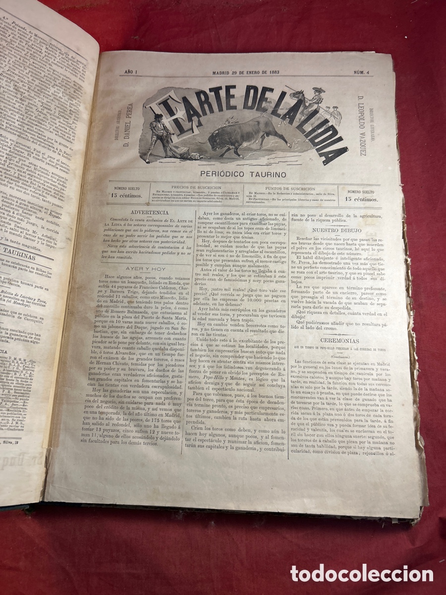 Libros antiguos: EL ARTE DE LA LIDIA 1883 - Foto 8