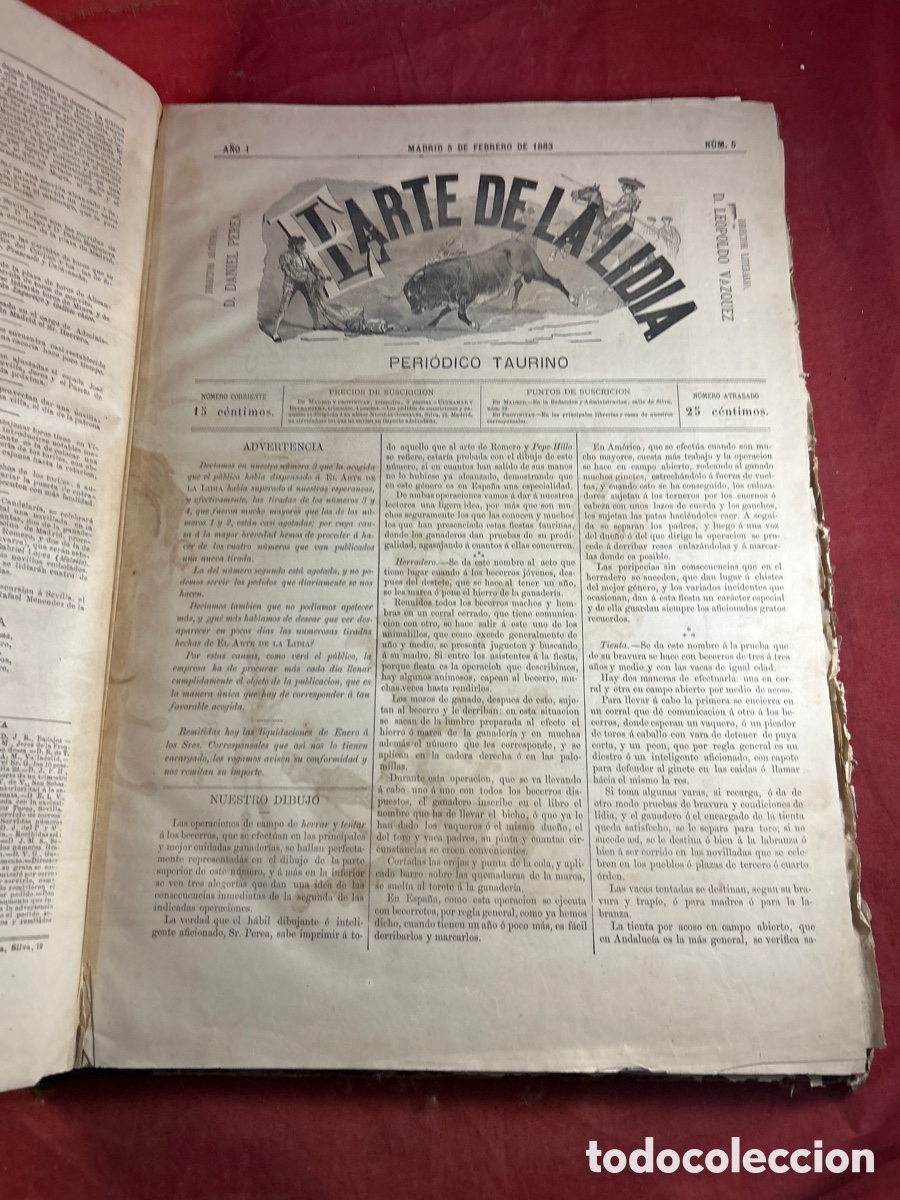 Libros antiguos: EL ARTE DE LA LIDIA 1883 - Foto 10