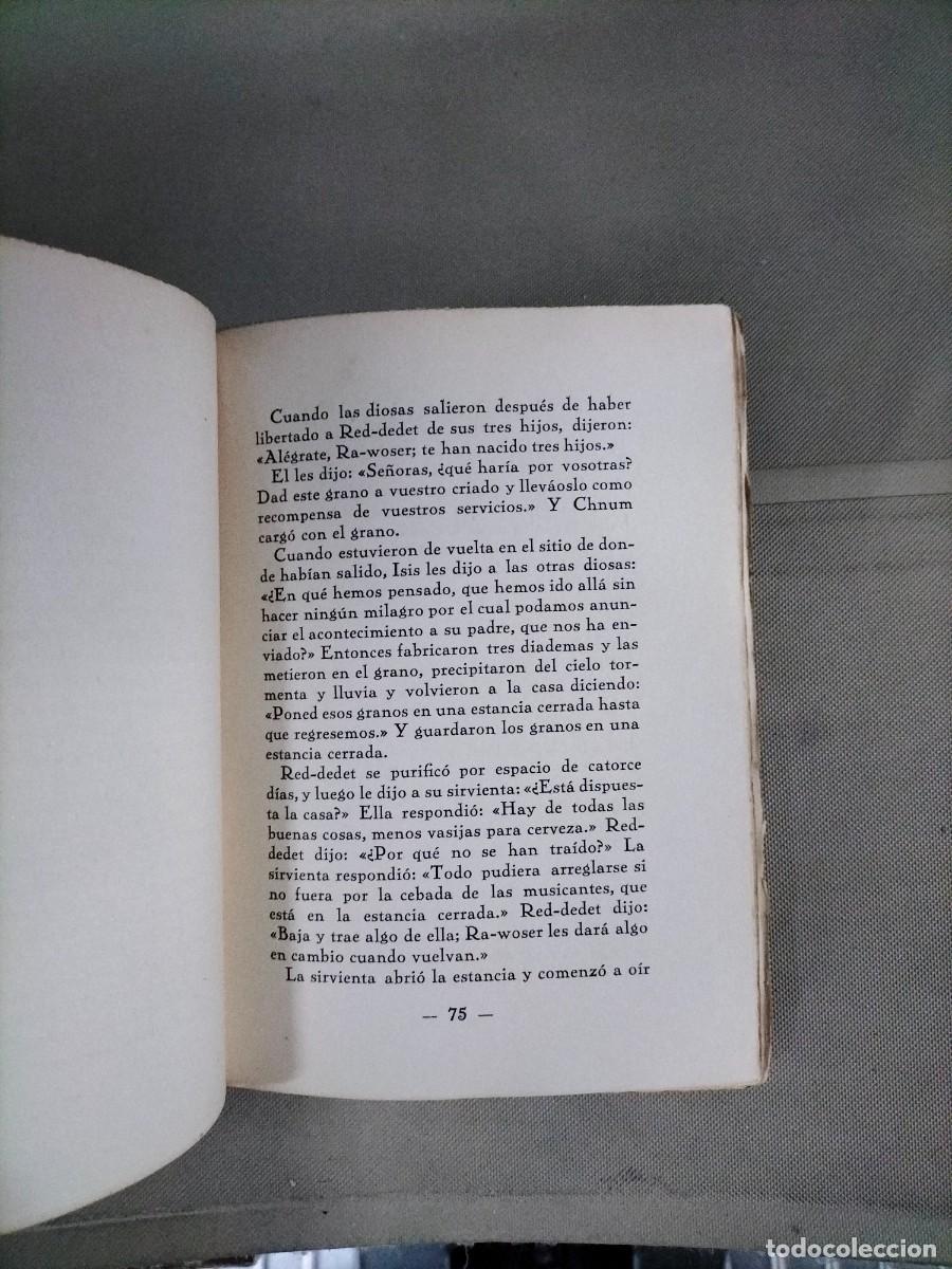 Libros antiguos: Cantos y cuentos del antiguo Egipto. 1925 - Foto 3