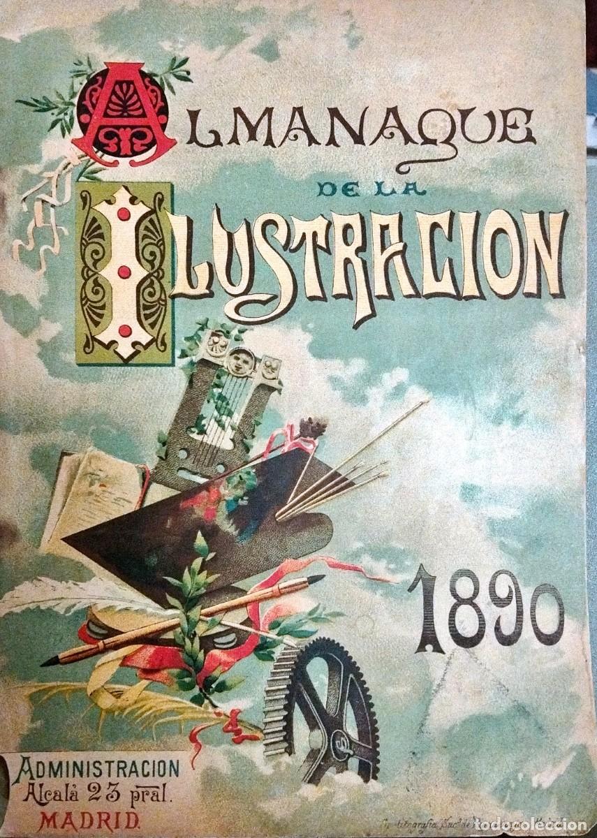 Libros antiguos: ALMANAQUE DE LA ILUSTRACI&Oacute;N PARA EL A&Ntilde;O DE 1890 - Foto 1