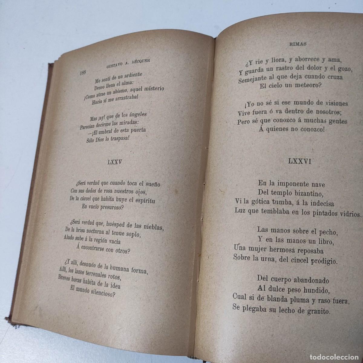 Libros antiguos: Obras de Gustavo A. B&eacute;cquer, 1915 - Foto 11
