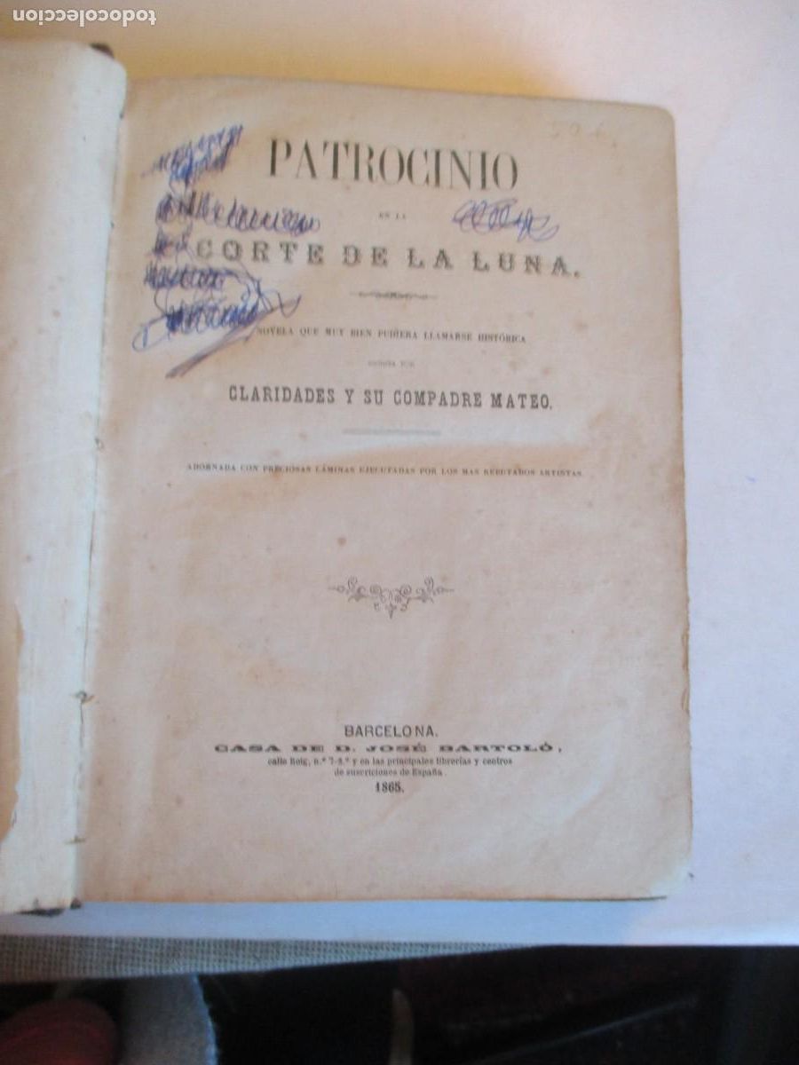 Libros antiguos: PATROCINIO EN LA CORTE DE LA LUNA W34116 - Foto 4
