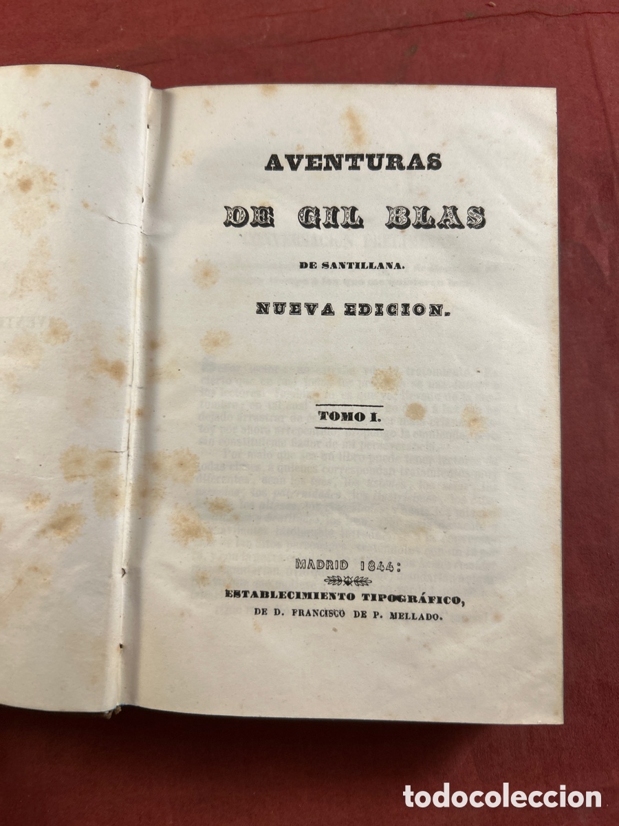 Libros antiguos: AVENTURAS DE GIL BLAS - Foto 2