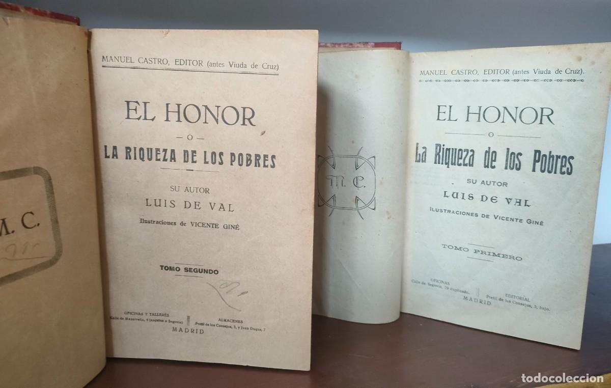 Libros antiguos: Luis del Val. El HONOR o la RIQUEZA de los POBRES, 1907 - Foto 3