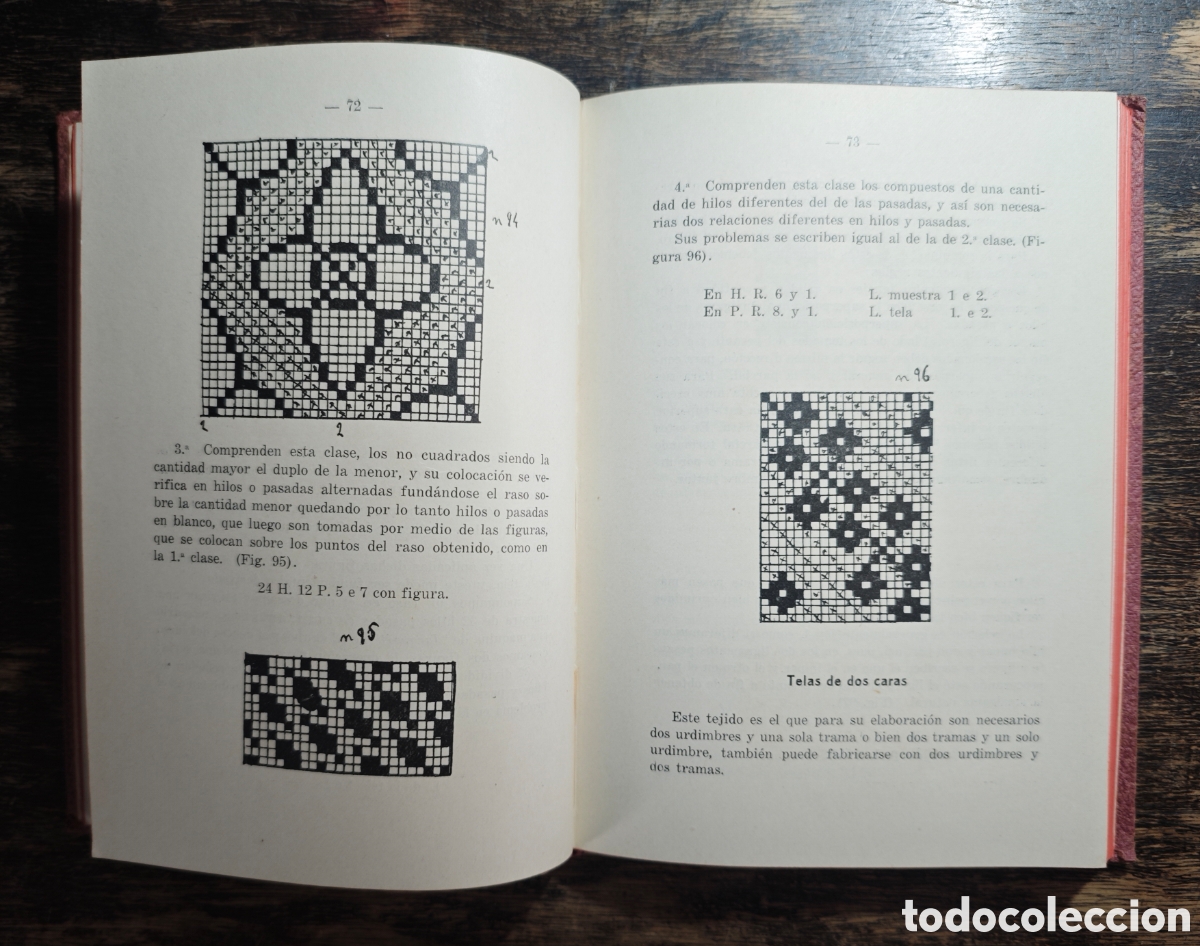 Libros antiguos: EL TE&Oacute;RICO PR&Aacute;CTICO DE TEJIDOS - Foto 4