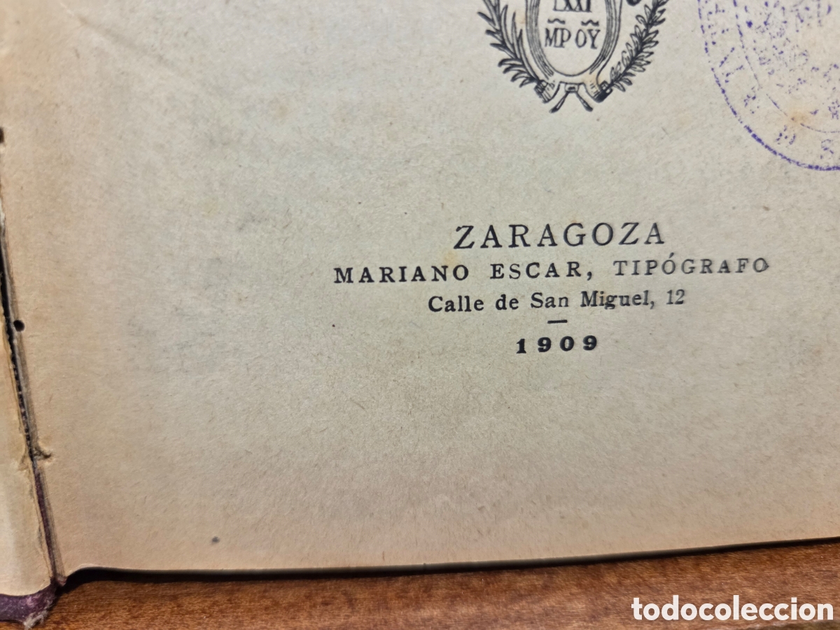 Libros antiguos: ANTIGUO LIBRO...1909...&rdquo;&rdquo;CALASANZ&rdquo;&rdquo;... G. B. CERESETO...... - Foto 2