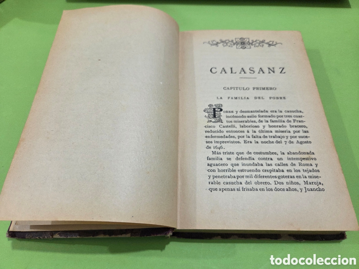 Libros antiguos: ANTIGUO LIBRO...1909...&rdquo;&rdquo;CALASANZ&rdquo;&rdquo;... G. B. CERESETO...... - Foto 6