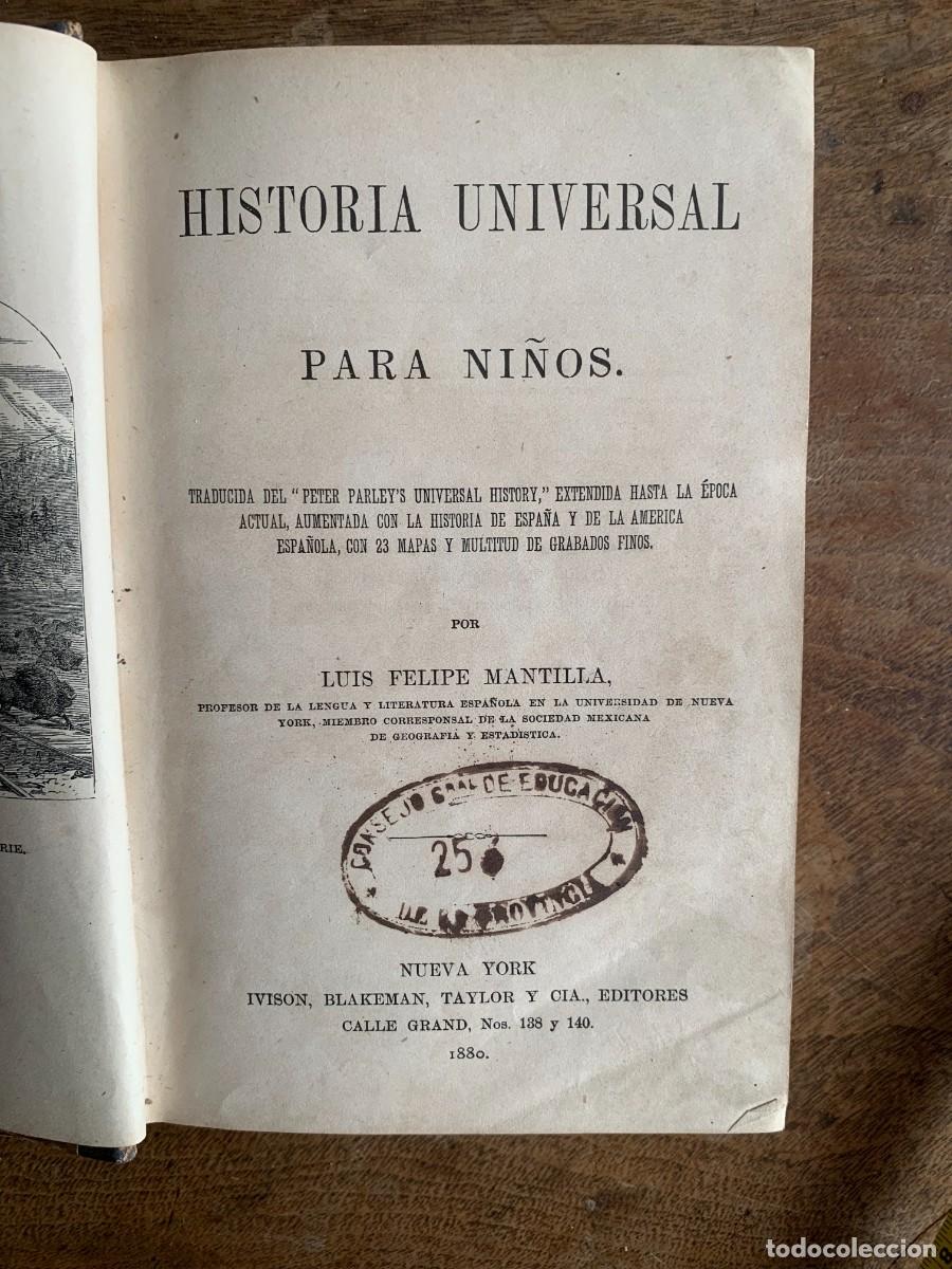 Libros antiguos: Historia Universal para ni&ntilde;os (1880) - Foto 2