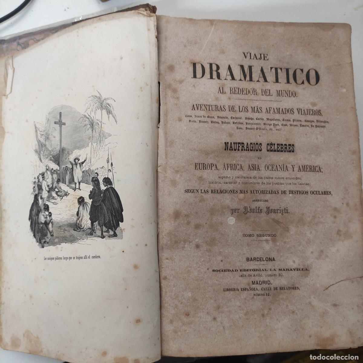Libros antiguos: VIAJE DRAMATICO AL REDEDOR DEL MUNDO 1864 - Foto 7