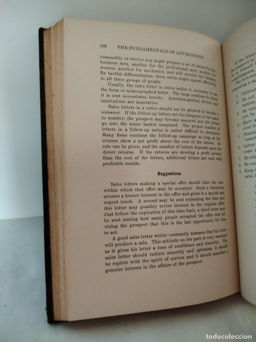 Libros antiguos: Fundamentals of Advertising - Foto 9