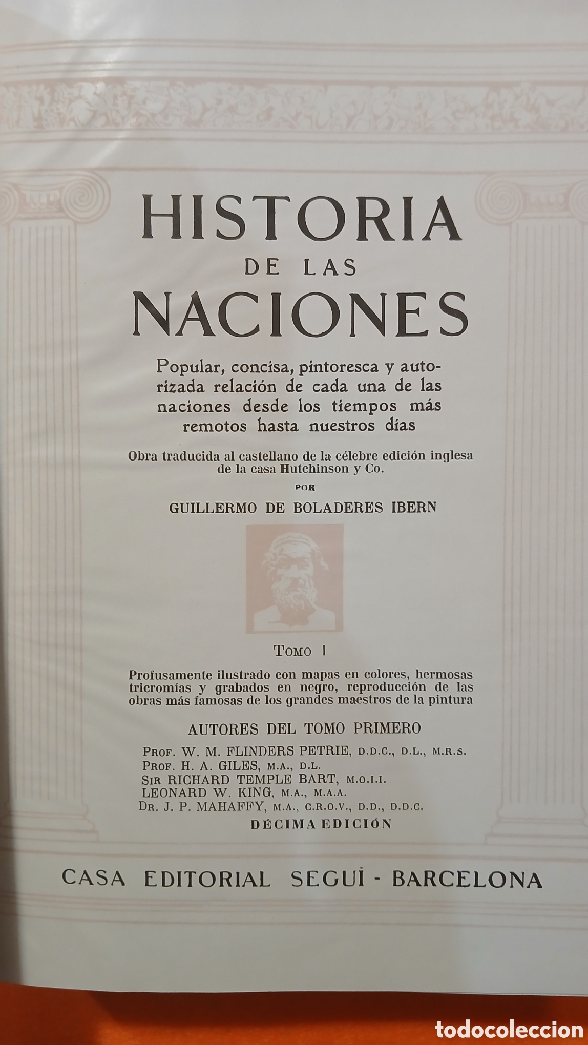 Libros antiguos: Historia de las naciones, Boladeres - Foto 2