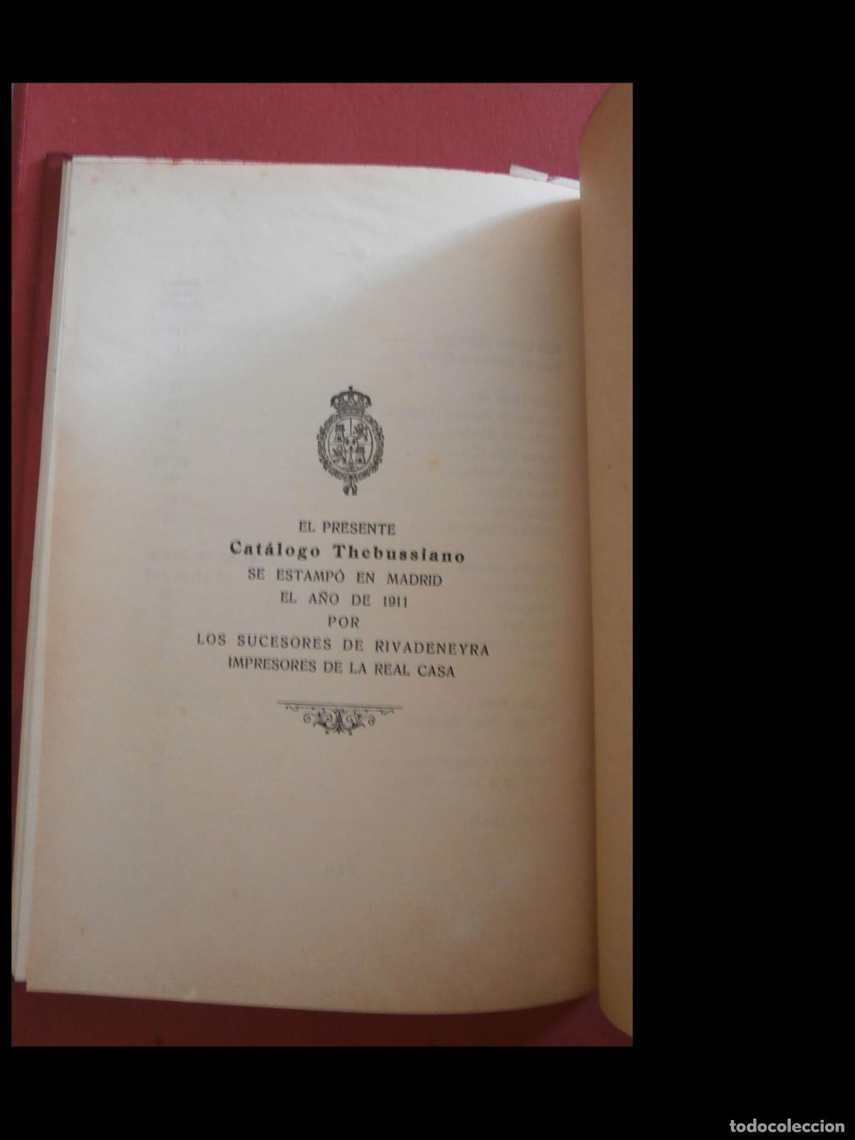Libros antiguos: Cat&aacute;logo Thebussiano. D. J. A. (Jos&eacute; Amosa) - Foto 2