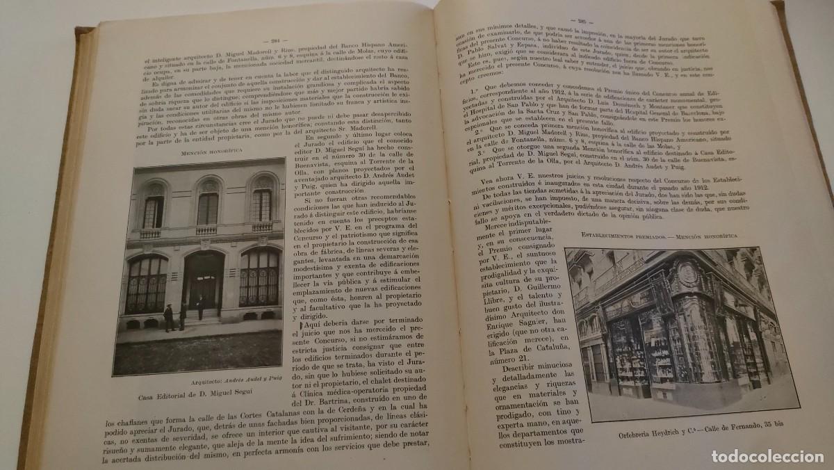 Libros antiguos: LIBRO ANUARIO ESTAD&Iacute;STICO DE BARCELONA.1912 - Foto 7