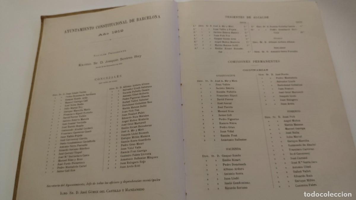 Libros antiguos: LIBRO ANUARIO ESTAD&Iacute;STICO DE BARCELONA.1912 - Foto 13