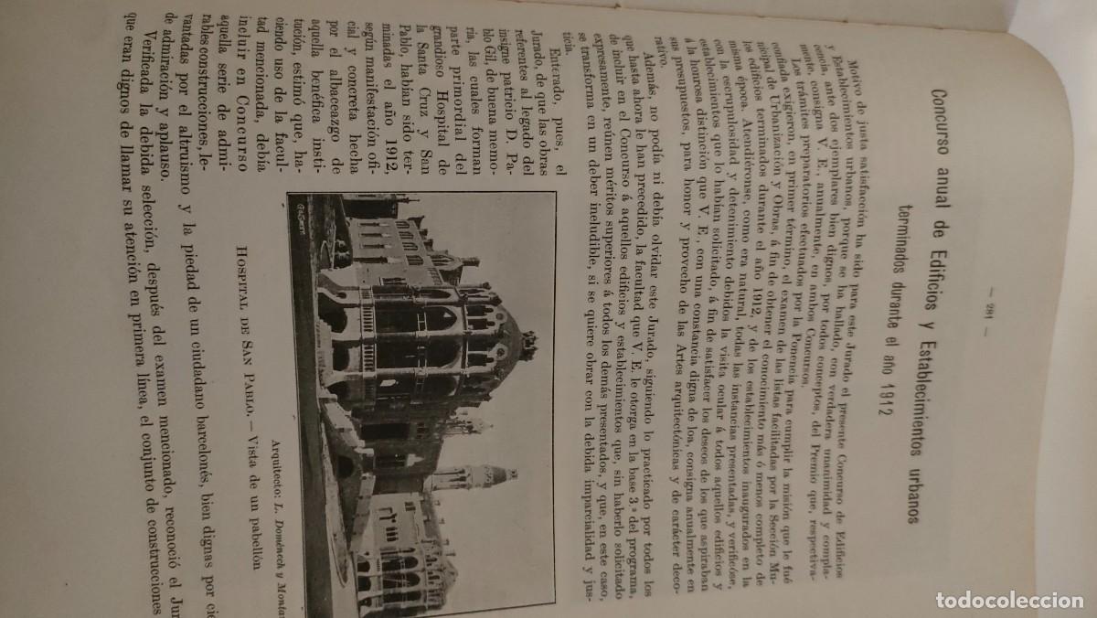 Libros antiguos: LIBRO ANUARIO ESTAD&Iacute;STICO DE BARCELONA.1912 - Foto 25