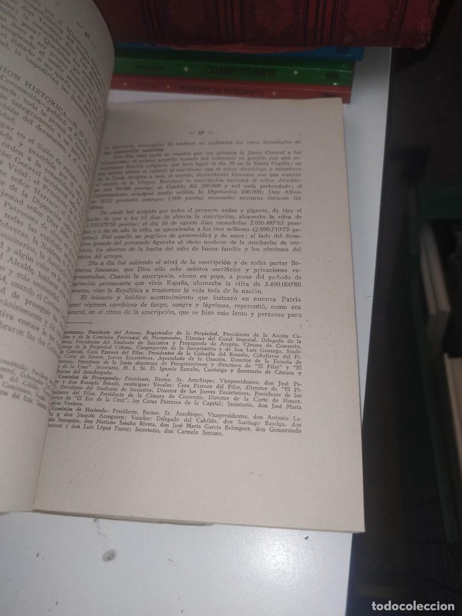 Libros antiguos: EL PILAR 1939 LA TRADICI&Oacute;N Y LA HISTORIA - LEANDRO AINA - Foto 4