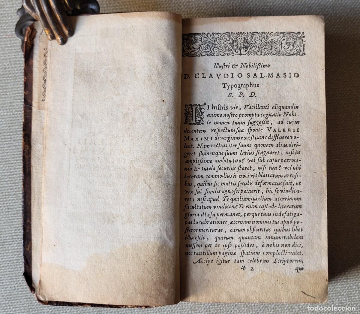 Libros antiguos: VALERII MAXIMI DICTORUM FACTORUMQUE MEMORABILIUM LIBRI IX. 1647 - Foto 7