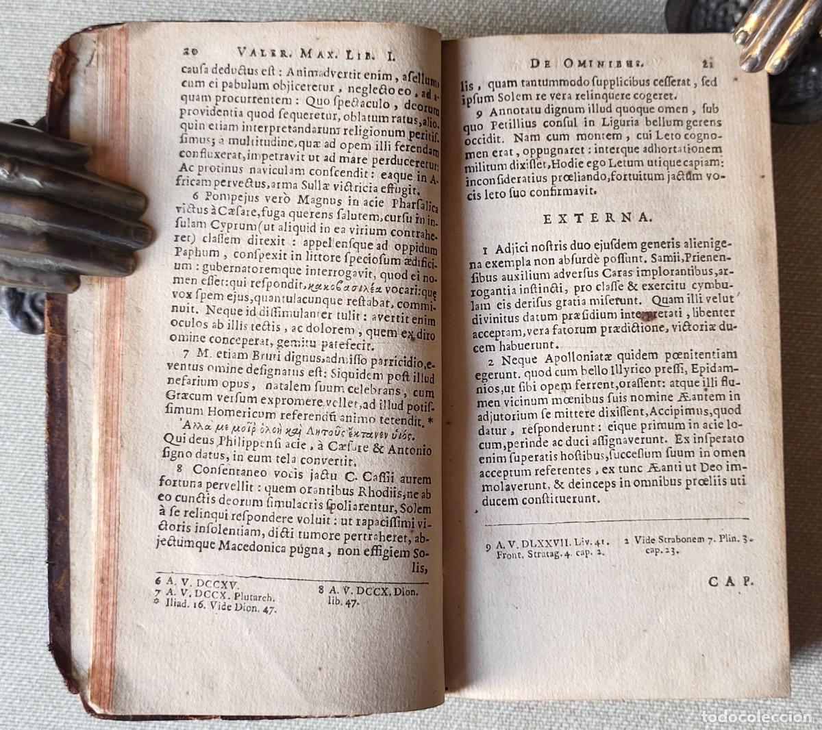 Libros antiguos: VALERII MAXIMI DICTORUM FACTORUMQUE MEMORABILIUM LIBRI IX. 1647 - Foto 9