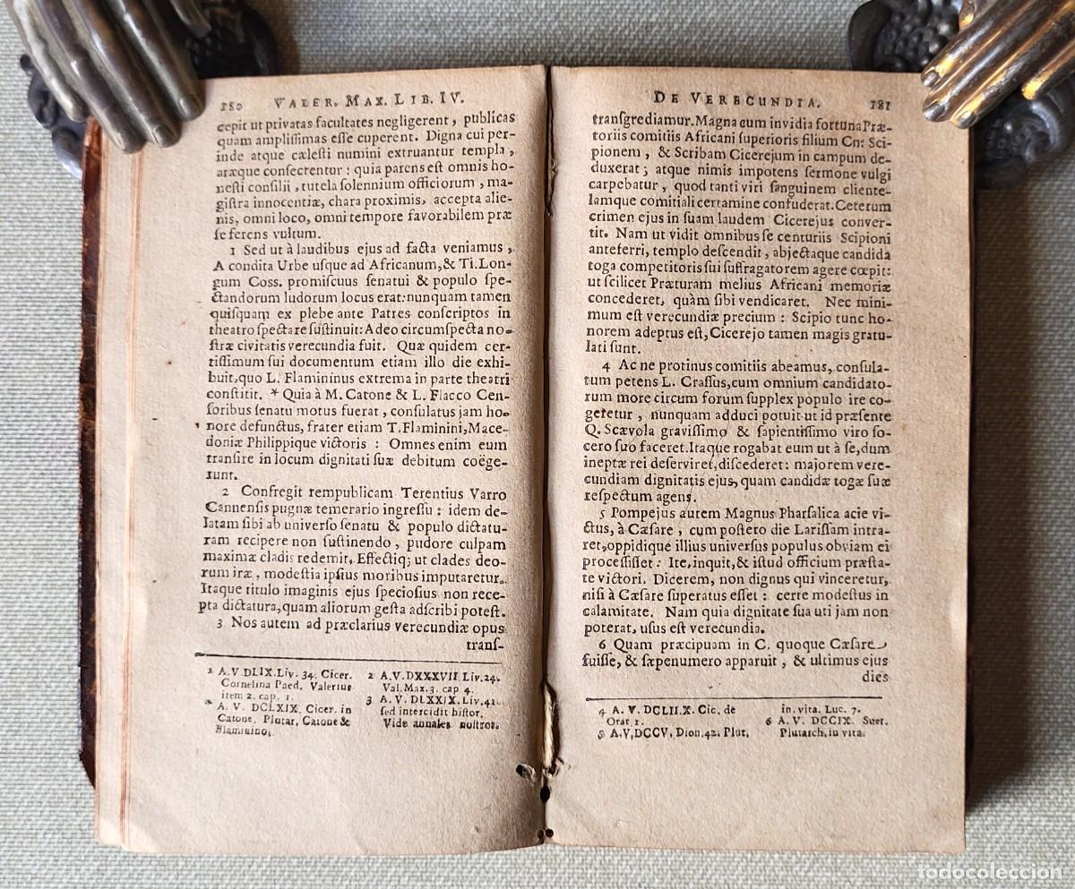 Libros antiguos: VALERII MAXIMI DICTORUM FACTORUMQUE MEMORABILIUM LIBRI IX. 1647 - Foto 12