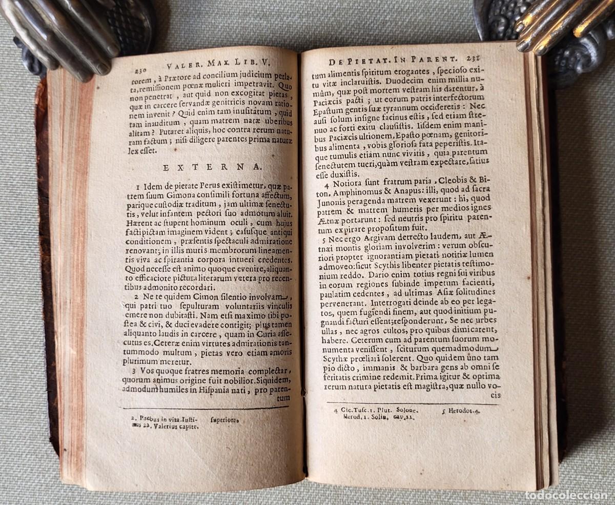 Libros antiguos: VALERII MAXIMI DICTORUM FACTORUMQUE MEMORABILIUM LIBRI IX. 1647 - Foto 13