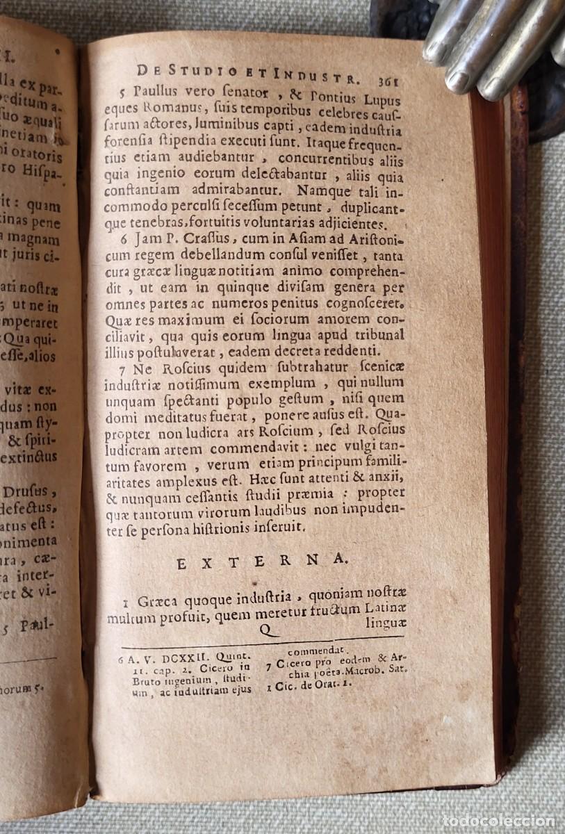 Libros antiguos: VALERII MAXIMI DICTORUM FACTORUMQUE MEMORABILIUM LIBRI IX. 1647 - Foto 14