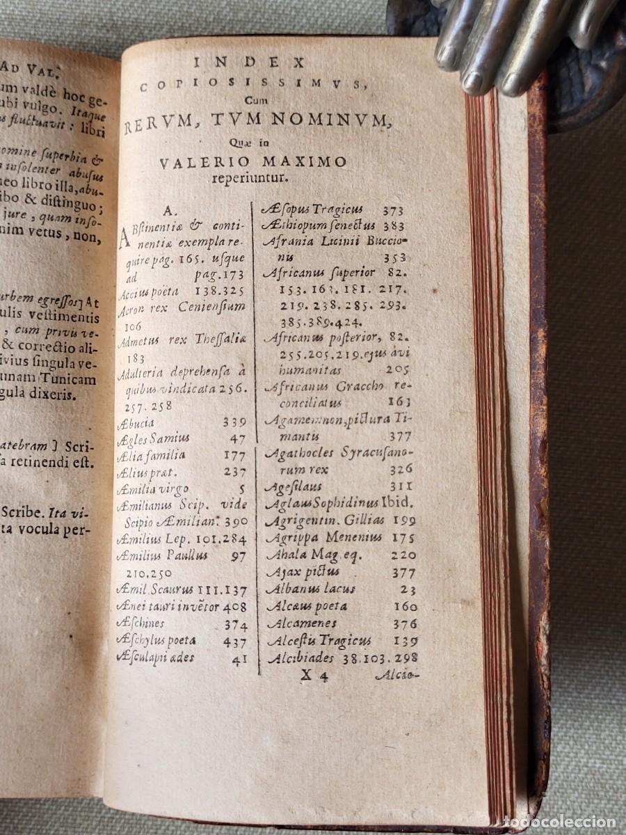 Libros antiguos: VALERII MAXIMI DICTORUM FACTORUMQUE MEMORABILIUM LIBRI IX. 1647 - Foto 15