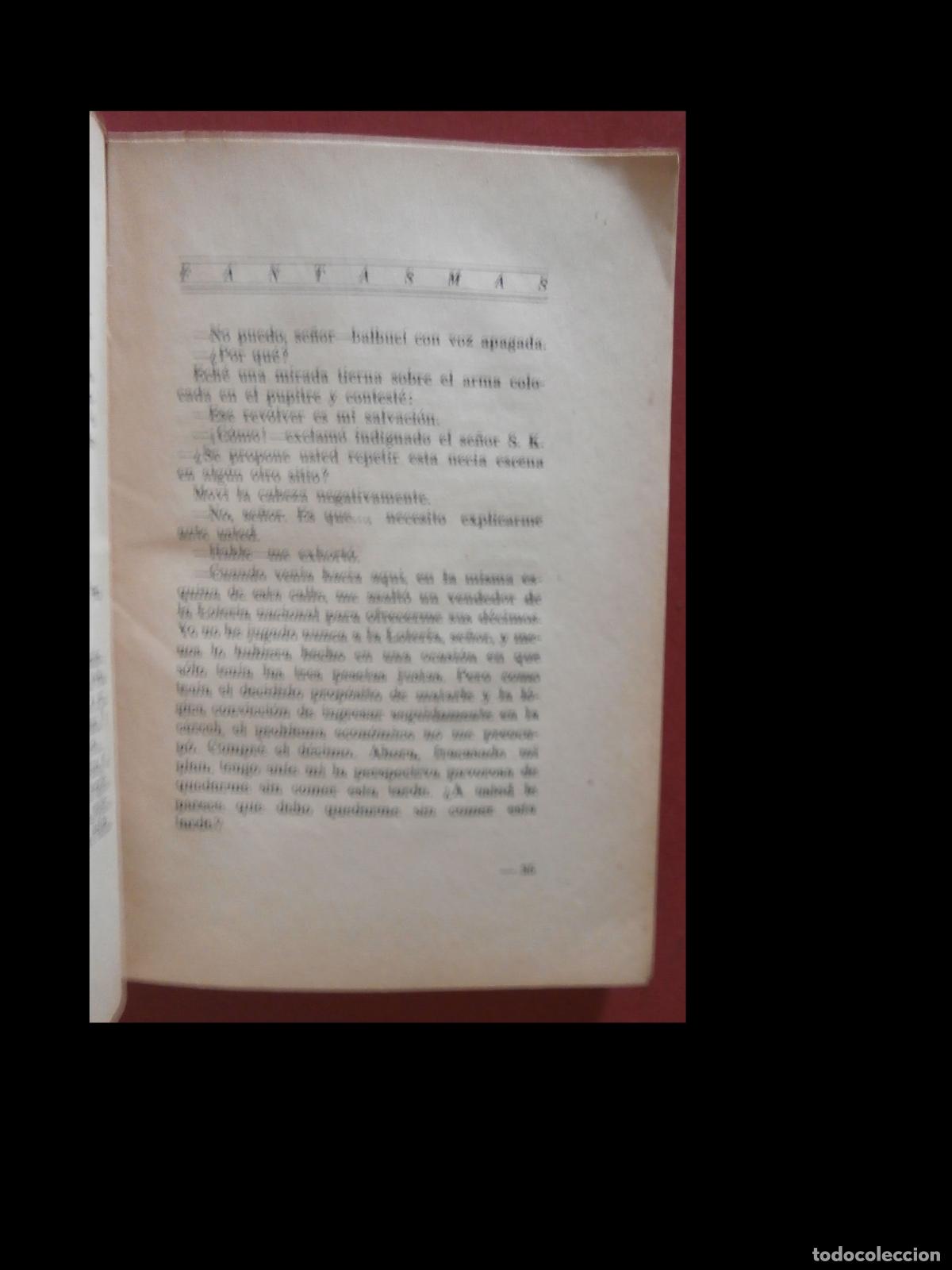 Libros antiguos: Fantasmas. Relato. Benigno Bejarano - Foto 4