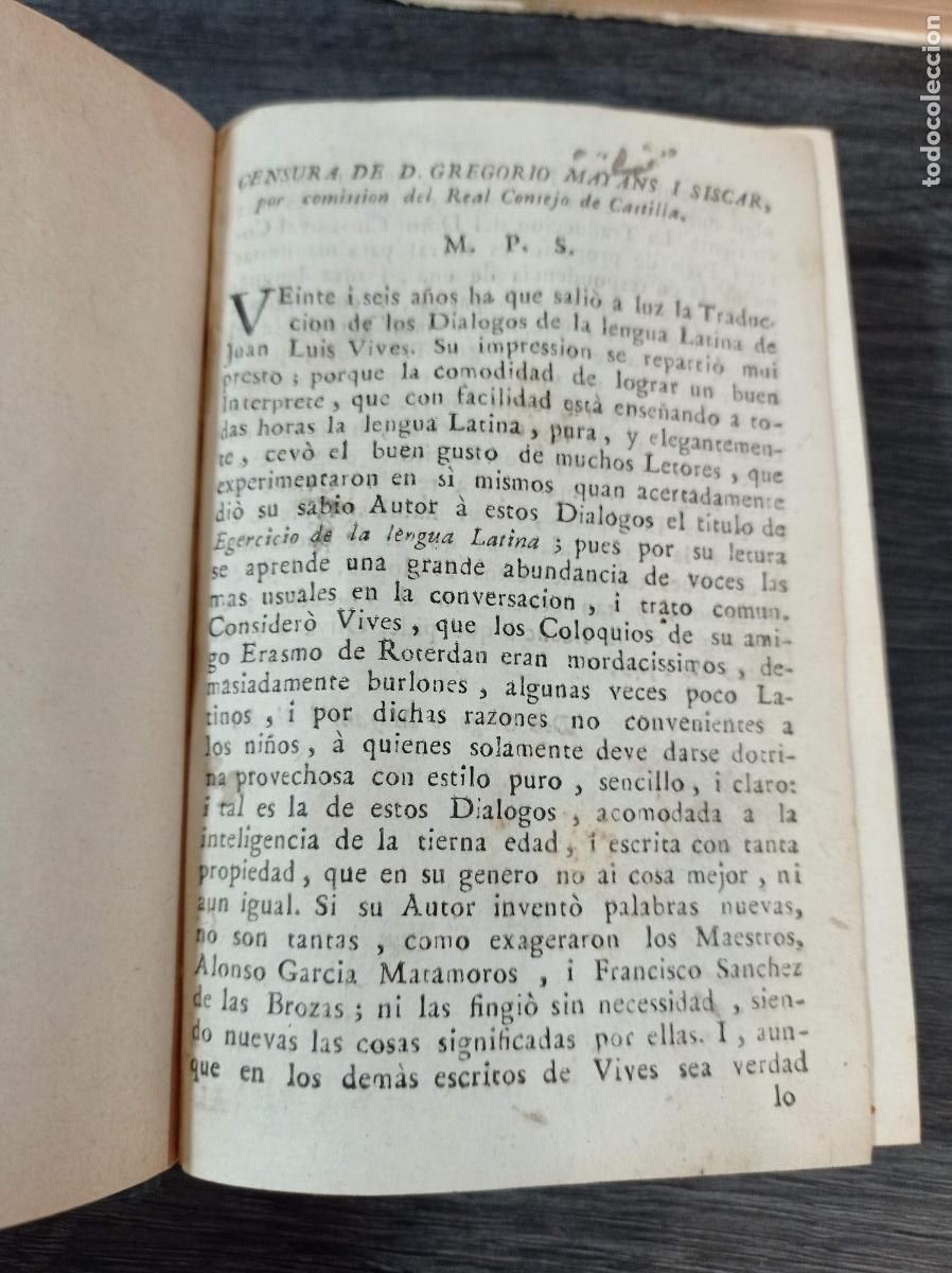 Libros antiguos: 1788 - JUAN LUIS VIVES. Di&aacute;logos - Foto 3