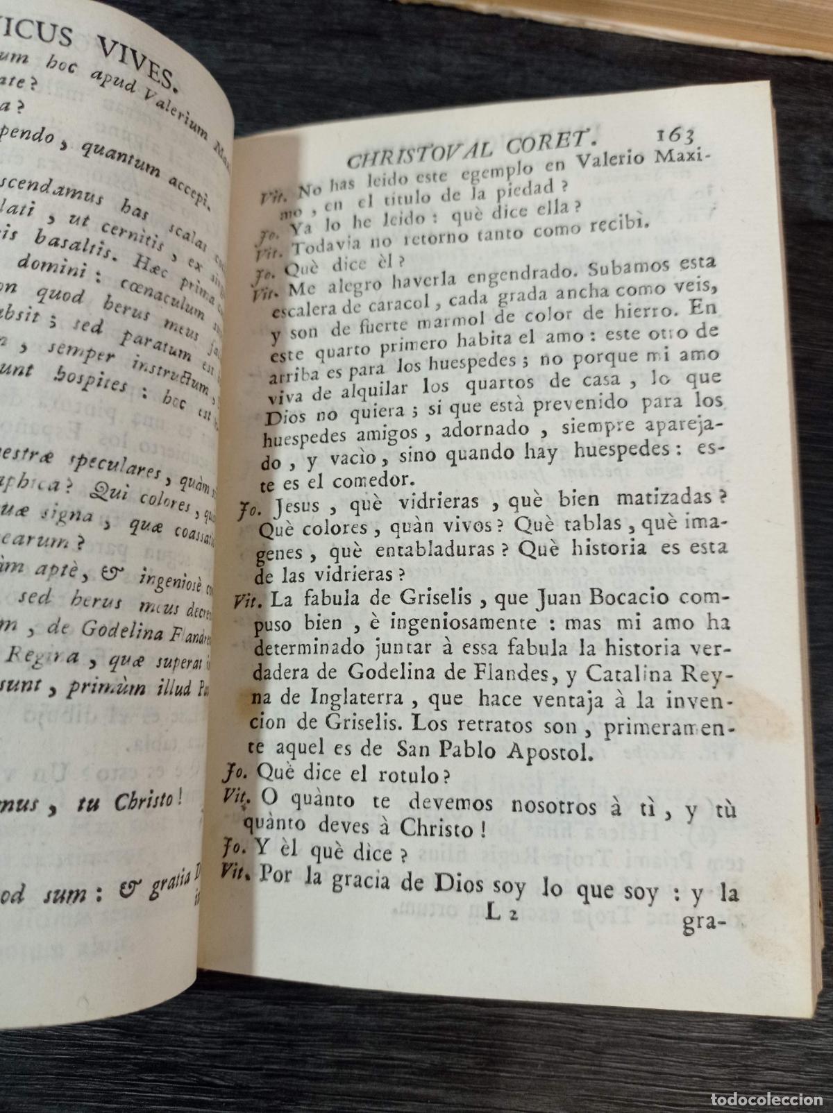 Libros antiguos: 1788 - JUAN LUIS VIVES. Di&aacute;logos - Foto 5