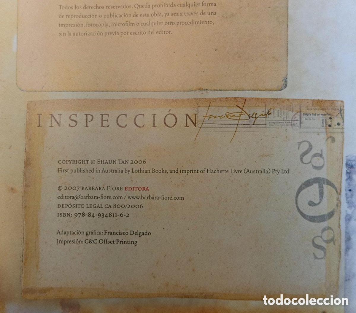 Libros antiguos: Env&iacute;o gratis . Inmigrantes. Autor: Shaun Tan. - Foto 7